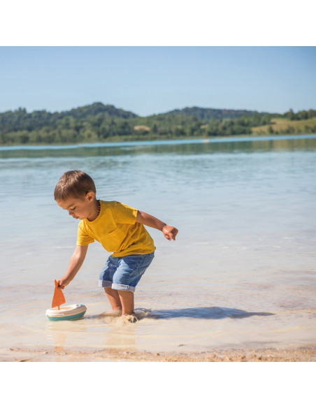 SMOBY Green Żaglówka Łódka do Wody z Bioplastiku