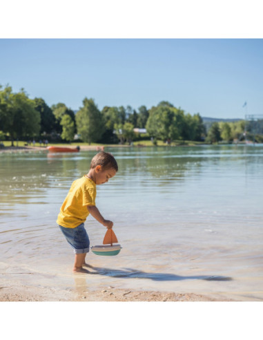 SMOBY Green Żaglówka Łódka do Wody z Bioplastiku