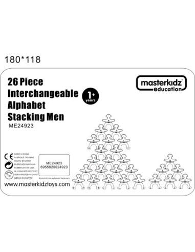 Masterkidz Gra zręcznościowa Balansujące ludziki Figurki alfabet 26 szt.