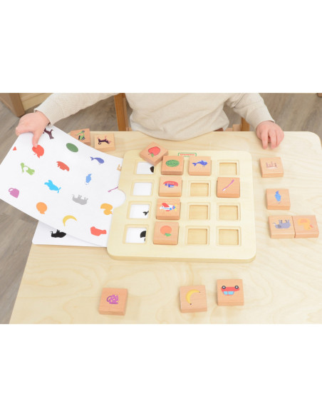 MASTERKIDZ Gra Dopasuj Cienie Łączenie w Pary Rozpoznawanie Przedmiotów