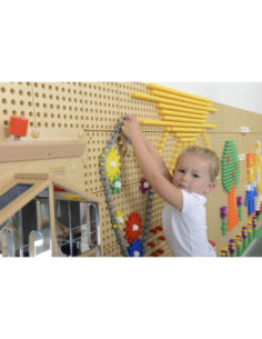 MASTERKIDZ Tablica Ścienna Koła Zębate i Łańcuch 79 El. Zbuduj własny mechanizm 2