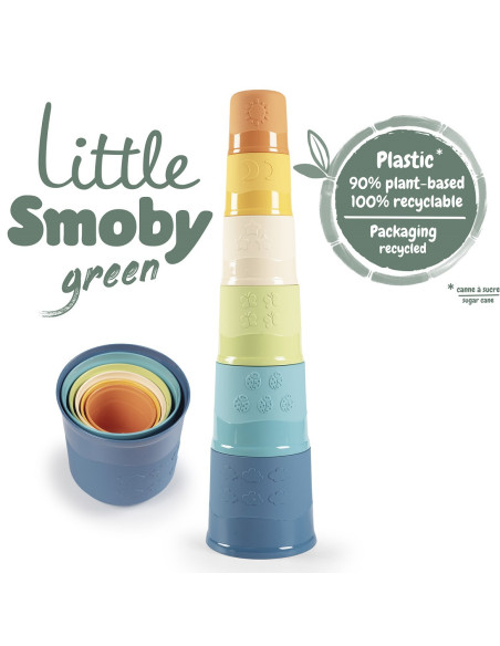 SMOBY Little Green Magiczna Wieża Bioplastik 6el.
