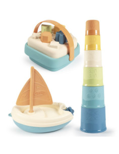 SMOBY Little Green Zestaw Łódka Wieża Sorter Bioplastik