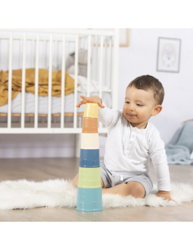 SMOBY Little Green Zestaw Łódka Wieża Sorter Bioplastik