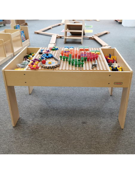 MASTERKIDZ Drewniany Stół Edukacyjny +AKCESORIA STEM WALL