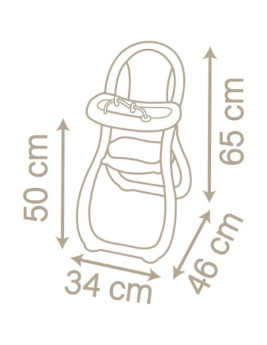 SMOBY Baby Nurse Krzesełko Do Karmienia dla Lalek