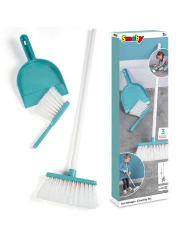 SMOBY Zestaw do sprzątania Szczotka Zmiotka Szufelka