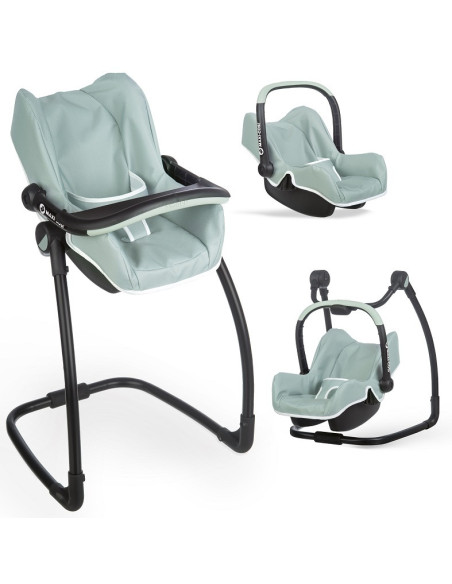 SMOBY Krzesełko do karmienia Maxi Cosi Quinny 3w1 dla lalki Nosidełko Bujak