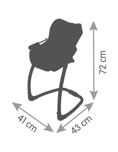 SMOBY Krzesełko do karmienia Maxi Cosi Quinny 3w1 dla lalki Nosidełko Bujak