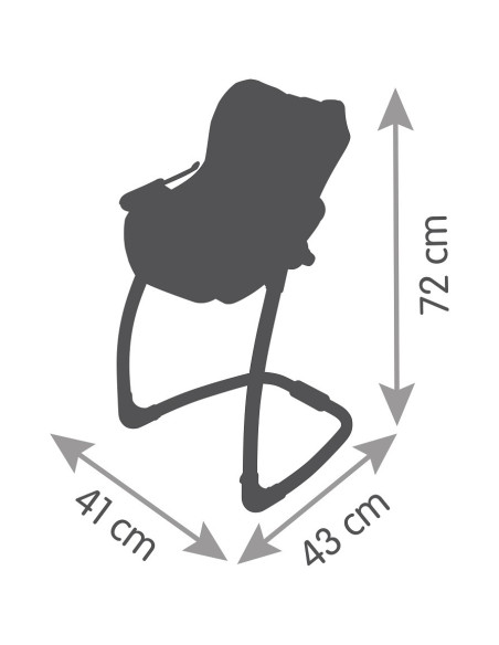 SMOBY Krzesełko do karmienia Maxi Cosi Quinny 3w1 dla lalki Nosidełko Bujak