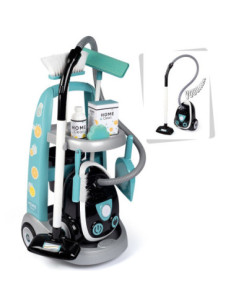 SMOBY Cleaning Trolley with Vacuum Cleaner