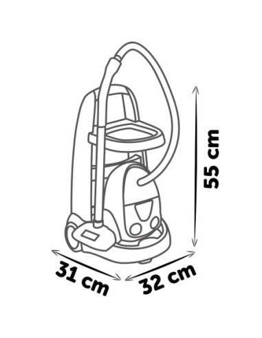 SMOBY Wózek Do Sprzątania z Odkurzaczem