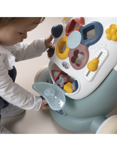 SMOBY Little Chodzik 3w1 Pchacz Interaktywny Wózek