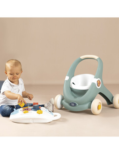 SMOBY Little Chodzik 3w1 Pchacz Interaktywny Wózek