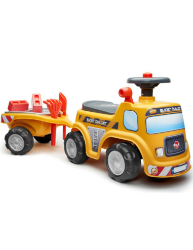 Falk Jeździk Samochód Budowniczy z Otwieranym Siedziskiem + akc. od 1 Roku