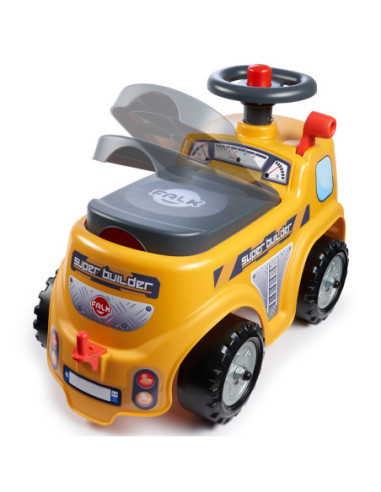 Falk Jeździk Samochód Budowniczy z Otwieranym Siedziskiem + akc. od 1 Roku