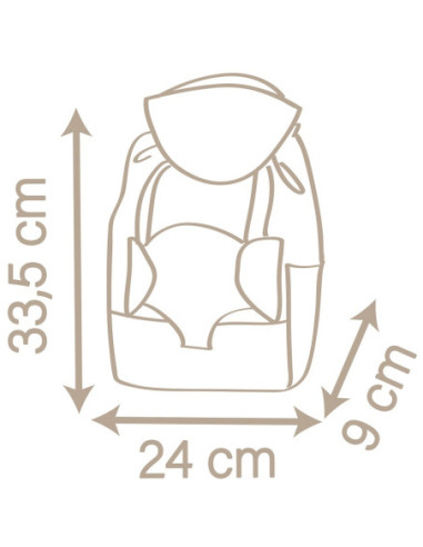 SMOBY Baby Nurse Plecak z Nosidełkiem dla lalki Nosidełko