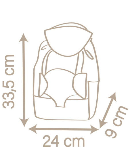 SMOBY Baby Nurse Plecak z Nosidełkiem dla lalki Nosidełko