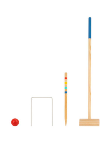 Tooky Toy Drewniany Krykiet Gra Sportowa Ogrodowa Dla 4 Osób