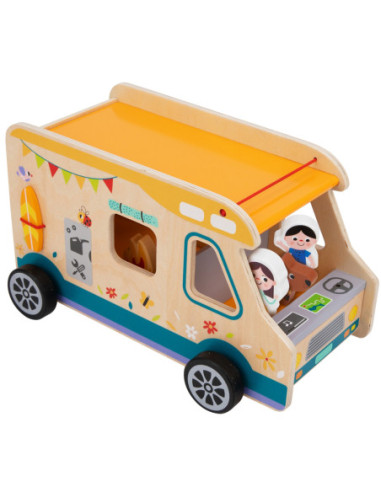 Tooky Toy Drewniany Kamper Postacie Kemping