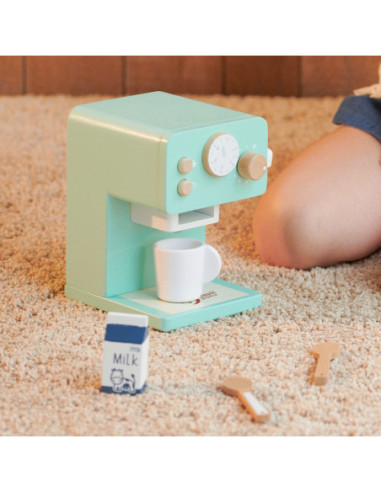 CLASSIC WORLD Drewniany Ekspres do Kawy Zestaw dla Dzieci 7 el.