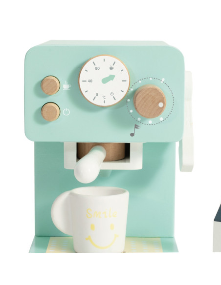 CLASSIC WORLD Drewniany Ekspres do Kawy Zestaw dla Dzieci 7 el.