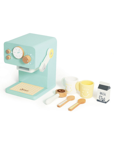 CLASSIC WORLD Drewniany Ekspres do Kawy Zestaw dla Dzieci 7 el.