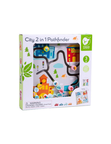 CLASSIC WORLD Gra Logiczna 2w1 Segregacja Odpadów Sorter Miasto