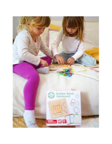 WOOPIE GREEN Geoplan na Gumki Drewniana Układanka 69 el. Certyfikat FSC