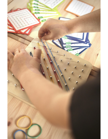 WOOPIE GREEN Geoplan na Gumki Drewniana Układanka 69 el. Certyfikat FSC