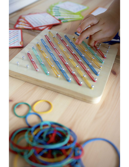 WOOPIE GREEN Geoplan na Gumki Drewniana Układanka 69 el. Certyfikat FSC