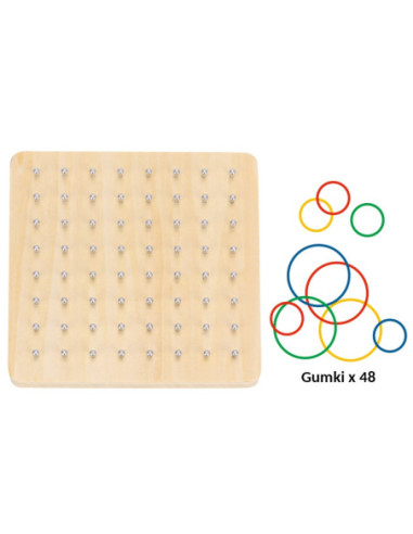 WOOPIE GREEN Geoplan na Gumki Drewniana Układanka 69 el. Certyfikat FSC