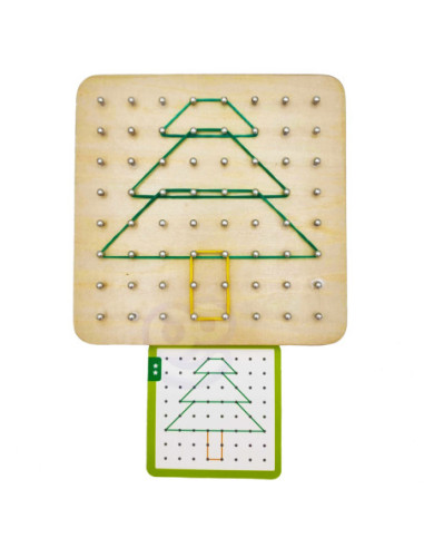 WOOPIE GREEN Geoplan na Gumki Drewniana Układanka 69 el. Certyfikat FSC