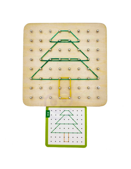 WOOPIE GREEN Geoplan na Gumki Drewniana Układanka 69 el. Certyfikat FSC