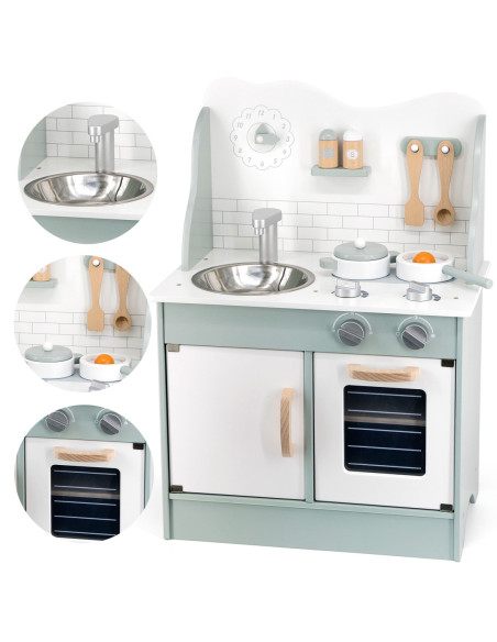 VIGA PolarB Drewniana Kuchnia z Akcesoriami Eco Green