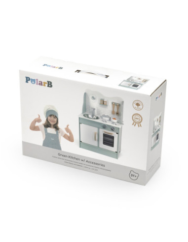 VIGA PolarB Drewniana Kuchnia z Akcesoriami Eco Green