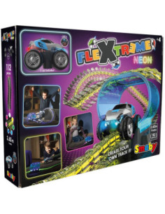 SMOBY Flextreme Neon Tor Samochodowy z Autem Zestaw Startowy