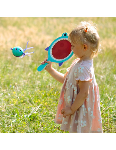 WOOPIE GREEN Gra na Rzepy CATCH BALL Zręcznościowa Paletka + 2 Piłki Rybki