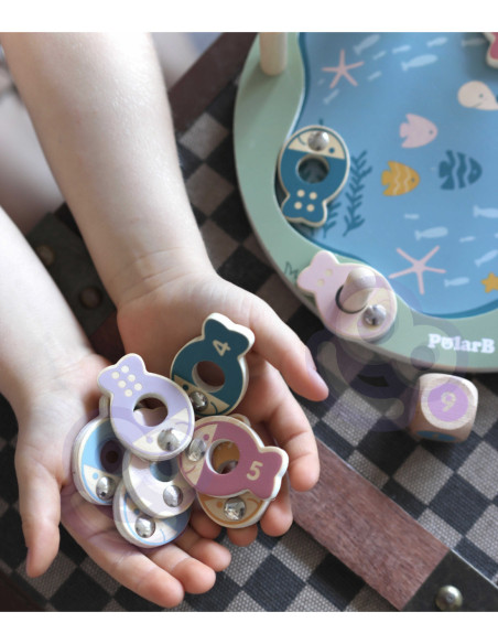 Viga PolarB Drewniana Gra Łowienie Rybek