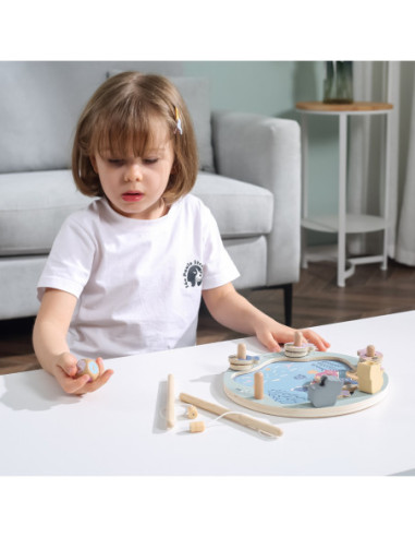 Viga PolarB Drewniana Gra Łowienie Rybek