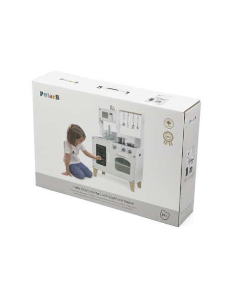 Viga PolarB Drewniana Kuchnia Światło Dźwięk + Akcesoria