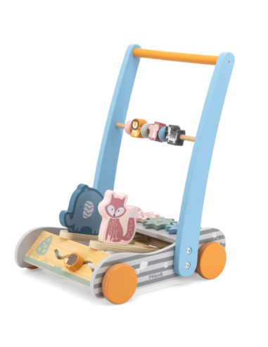 Viga PolarB Drewniany Pchacz Chodzik dla Dzieci Zwierzęta