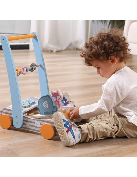 Viga PolarB Drewniany Pchacz Chodzik dla Dzieci Zwierzęta