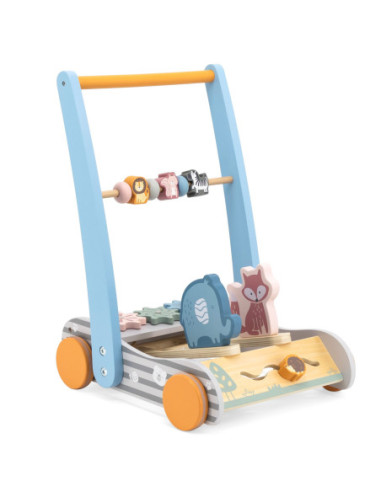 Viga PolarB Drewniany Pchacz Chodzik dla Dzieci Zwierzęta