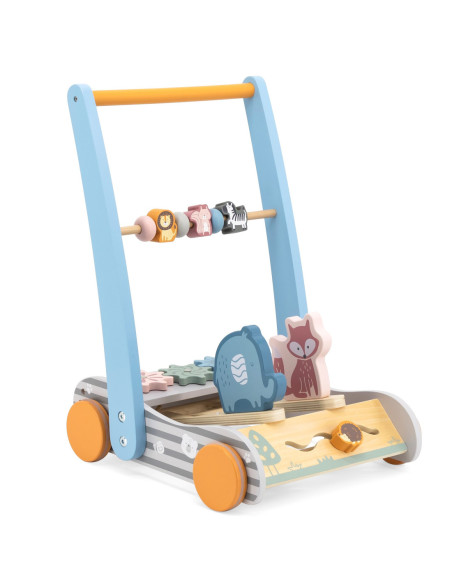 Viga PolarB Drewniany Pchacz Chodzik dla Dzieci Zwierzęta