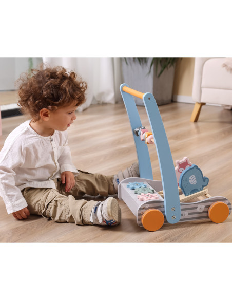 Viga PolarB Drewniany Pchacz Chodzik dla Dzieci Zwierzęta