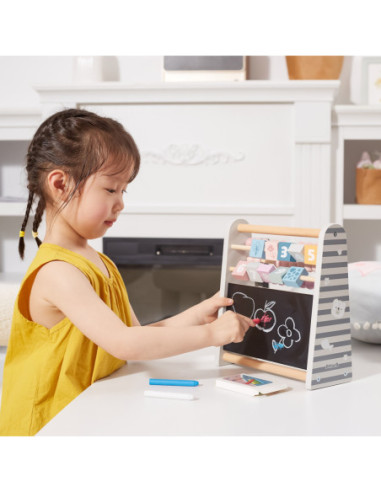 Viga PolarB Dwustronna Tablica Kredowa z Liczydłem 3w1