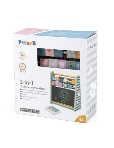 Viga PolarB Dwustronna Tablica Kredowa z Liczydłem 3w1