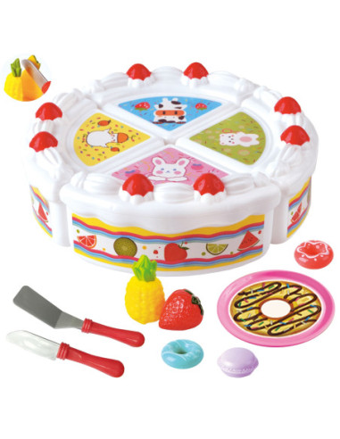 WOOPIE Tort Urodzinowy i Owoce do Krojenia ze Słodkościami