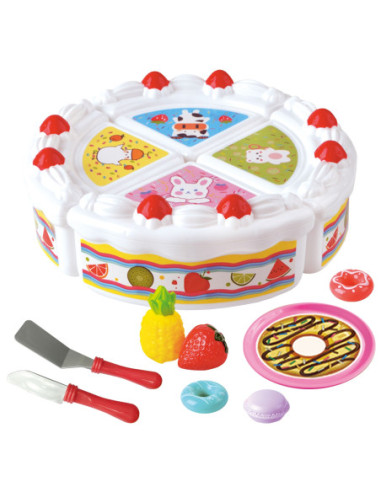 WOOPIE Tort Urodzinowy i Owoce do Krojenia ze Słodkościami